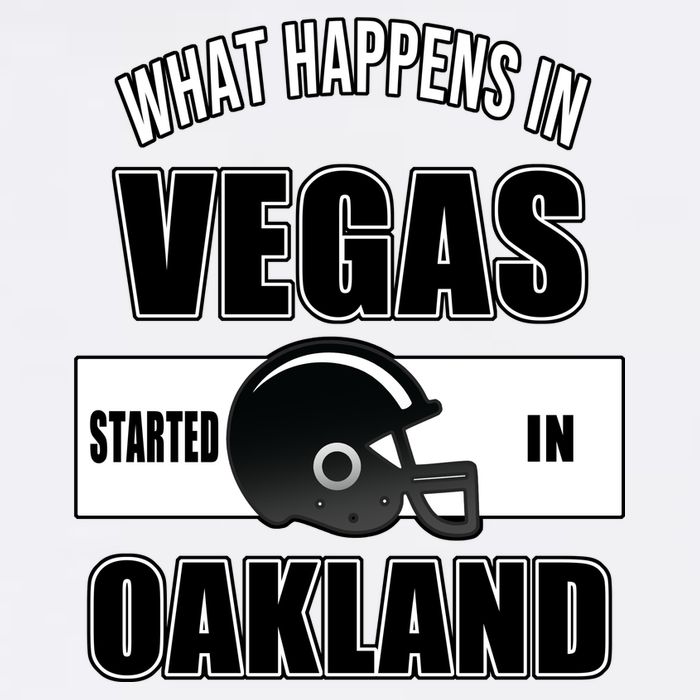 What Happens In Vegas started In Oakland Football Garment-Dyed Sweatshirt