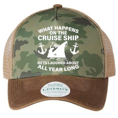 What Happens On A Cruise Ship Legacy Tie Dye Trucker Hat