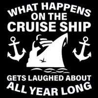 What Happens On A Cruise Ship 7-Panel Snapback Hat