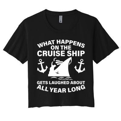 What Happens On A Cruise Ship Crop Top