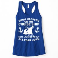 What Happens On A Cruise Ship Womens Tank Top