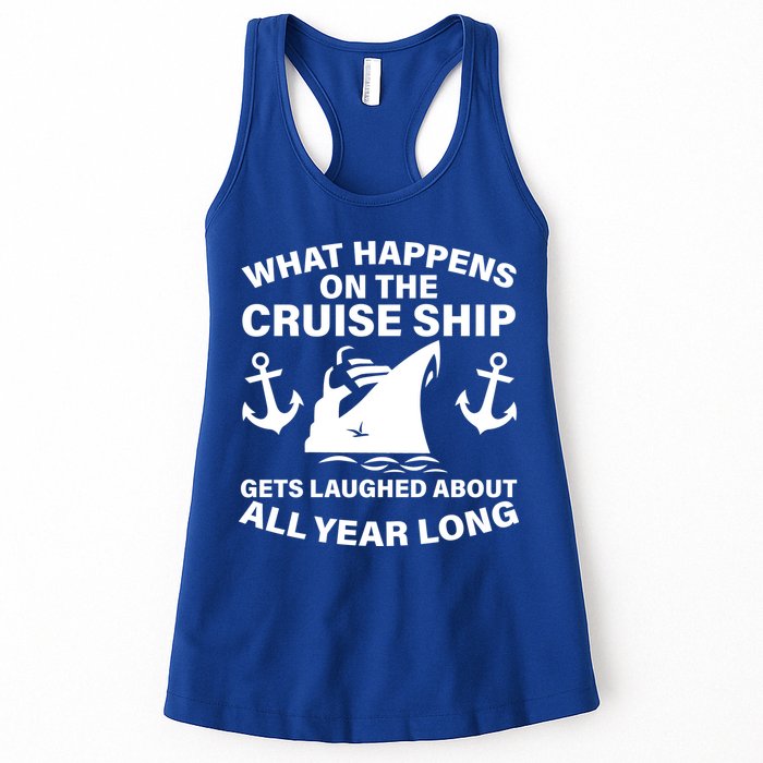 What Happens On A Cruise Ship Womens Tank Top
