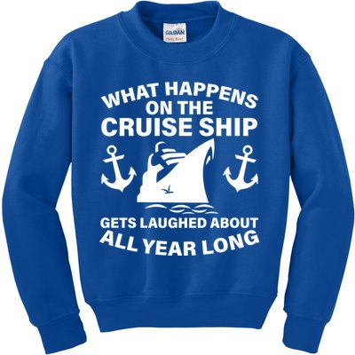 What Happens On A Cruise Ship Kids Sweatshirt