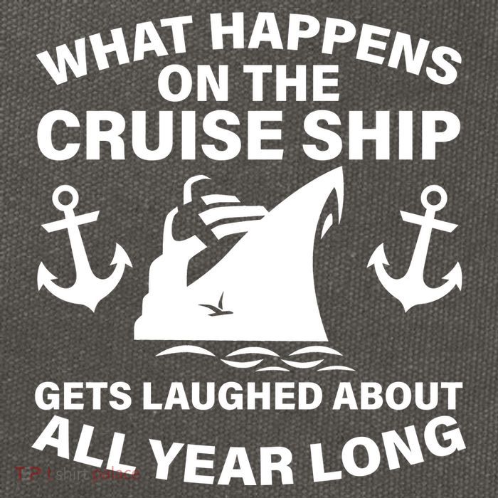 What Happens On A Cruise Ship Cotton Canvas Backpack