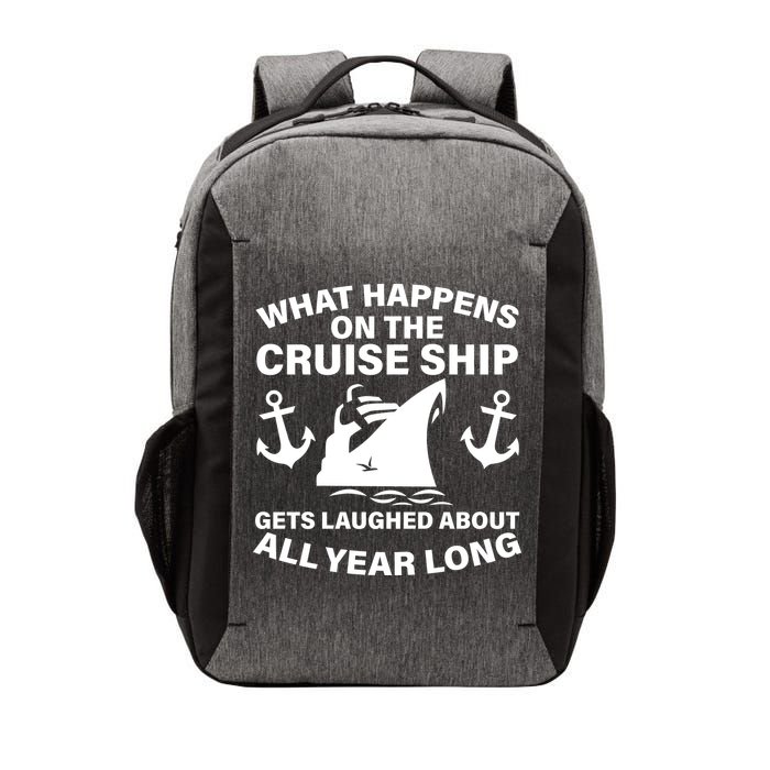 What Happens On A Cruise Ship Vector Backpack