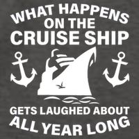 What Happens On A Cruise Ship Vector Backpack