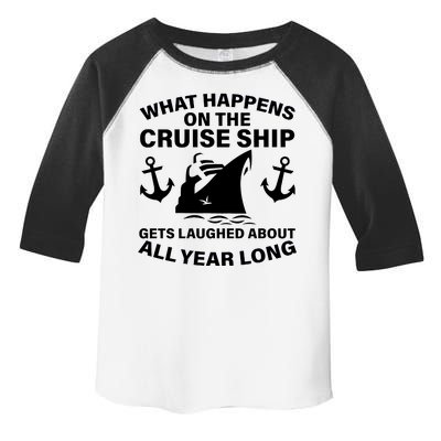 What Happens On A Cruise Ship Toddler Fine Jersey T-Shirt