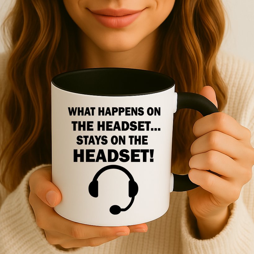 What Happens On The Headset Stays Gamer Mug