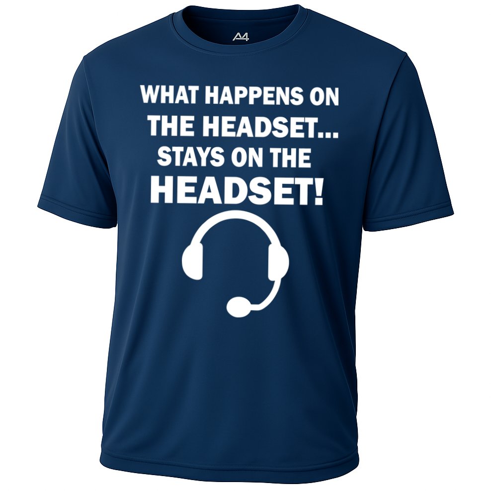 What Happens On The Headset Stays Gamer Cooling Performance Crew T-Shirt