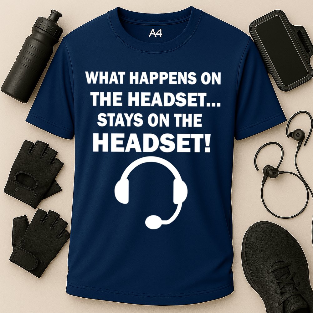 What Happens On The Headset Stays Gamer Cooling Performance Crew T-Shirt