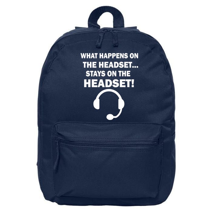 What Happens On The Headset Stays Gamer 16 in Basic Backpack