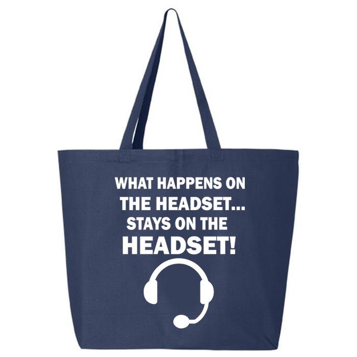 What Happens On The Headset Stays Gamer 25L Jumbo Tote