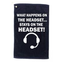 What Happens On The Headset Stays Gamer Golf Towel