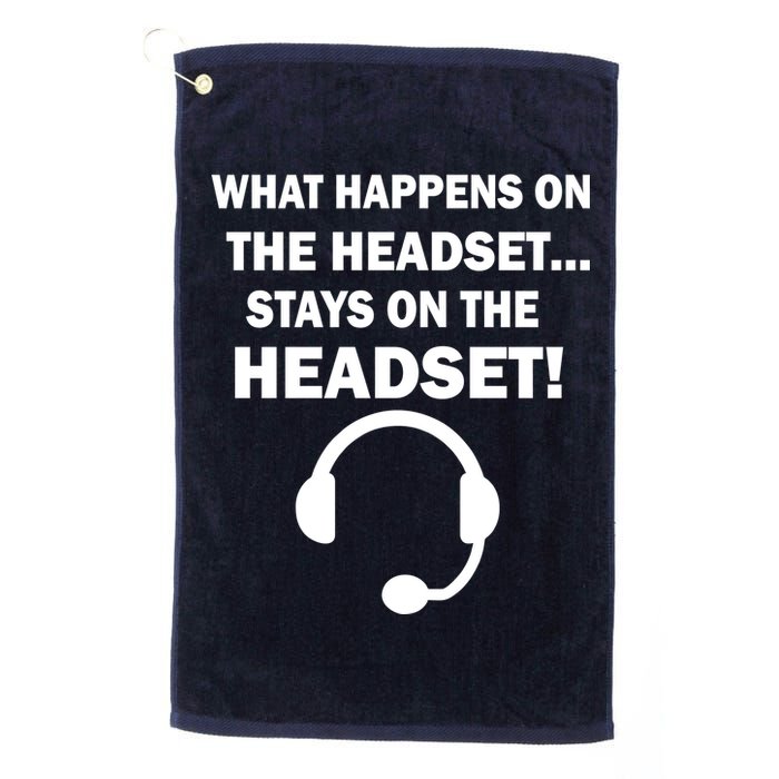 What Happens On The Headset Stays Gamer Golf Towel