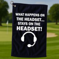 What Happens On The Headset Stays Gamer Golf Towel