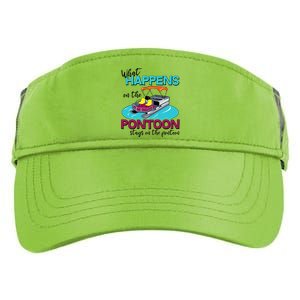 What Happens On The Pontoon Stays On The Pontoon Adult Drive Performance Visor