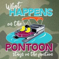 What Happens On The Pontoon Stays On The Pontoon Legacy Tie Dye Trucker Hat