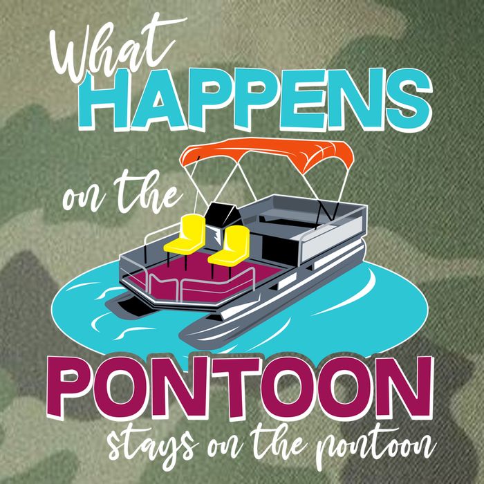 What Happens On The Pontoon Stays On The Pontoon Legacy Tie Dye Trucker Hat