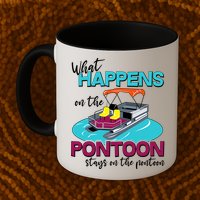 What Happens On The Pontoon Stays On The Pontoon Mug