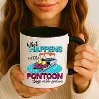 What Happens On The Pontoon Stays On The Pontoon Mug