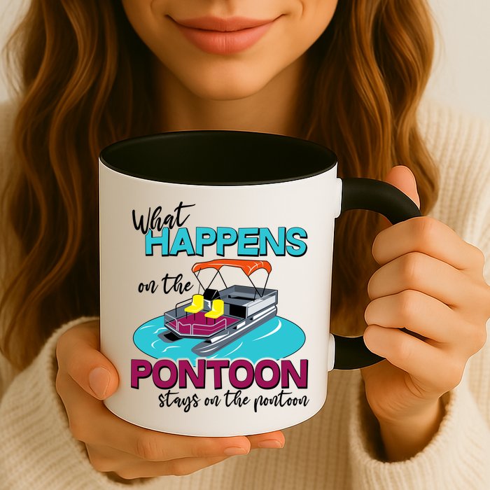 What Happens On The Pontoon Stays On The Pontoon Mug
