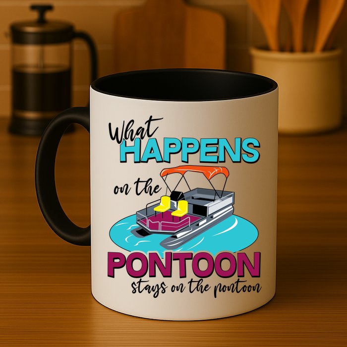 What Happens On The Pontoon Stays On The Pontoon Mug