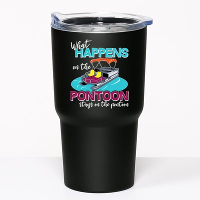 What Happens On The Pontoon Stays On The Pontoon Tumbler