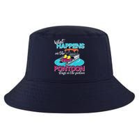 What Happens On The Pontoon Stays On The Pontoon Cool Comfort Performance Bucket Hat