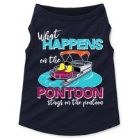 What Happens On The Pontoon Stays On The Pontoon Doggie Tank