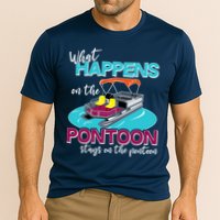 What Happens On The Pontoon Stays On The Pontoon Cooling Performance Crew T-Shirt