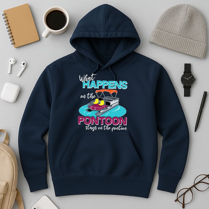 What Happens On The Pontoon Stays On The Pontoon Hoodie