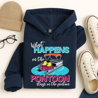 What Happens On The Pontoon Stays On The Pontoon Hoodie