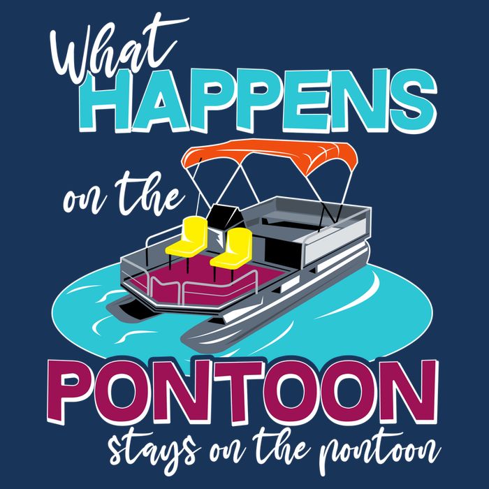 What Happens On The Pontoon Stays On The Pontoon Hoodie