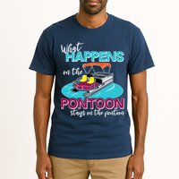 What Happens On The Pontoon Stays On The Pontoon Tall T-Shirt