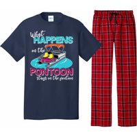 What Happens On The Pontoon Stays On The Pontoon Pajama Set