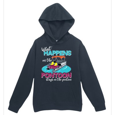 What Happens On The Pontoon Stays On The Pontoon Urban Pullover Hoodie