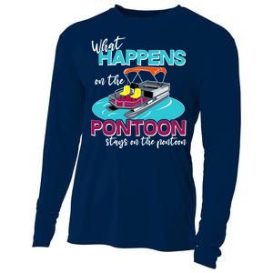 What Happens On The Pontoon Stays On The Pontoon Cooling Performance Long Sleeve Crew