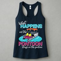 What Happens On The Pontoon Stays On The Pontoon Womens Tank Top