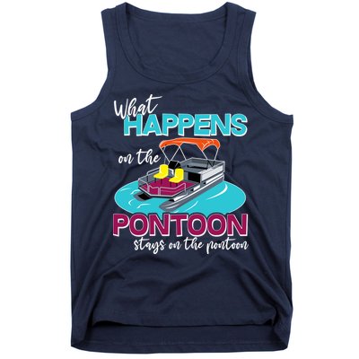 What Happens On The Pontoon Stays On The Pontoon Tank Top