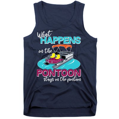 What Happens On The Pontoon Stays On The Pontoon Tank Top