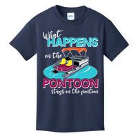 What Happens On The Pontoon Stays On The Pontoon Kids T-Shirt