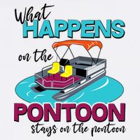 What Happens On The Pontoon Stays On The Pontoon Garment-Dyed Sweatshirt
