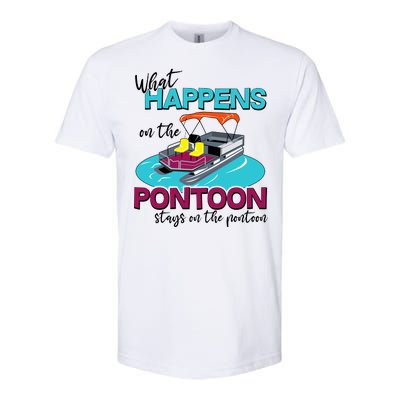 What Happens On The Pontoon Stays On The Pontoon Softstyle® CVC T-Shirt