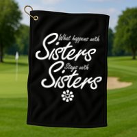 What Happens With Sisters Stays With Sisters Golf Towel