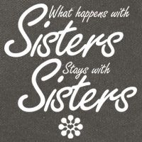 What Happens With Sisters Stays With Sisters Cotton Canvas Backpack