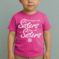 What Happens With Sisters Stays With Sisters Toddler T-Shirt