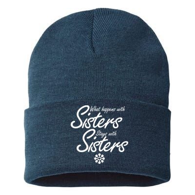 What Happens With Sisters Stays With Sisters Sustainable Knit Beanie