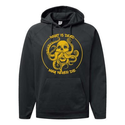 What Is Dead May Never Die Performance Fleece Hoodie