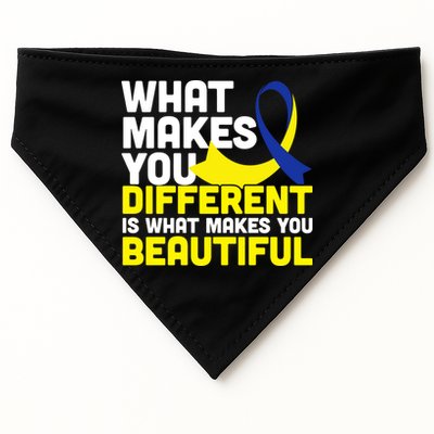 What Makes You Different Down Syndrome Awareness USA-Made Doggie Bandana