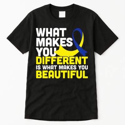 What Makes You Different Down Syndrome Awareness Tall T-Shirt